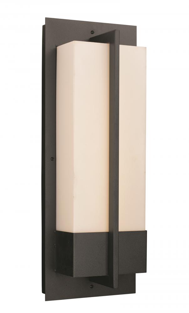 LED OUTD WALL MODERN-LRG-BK